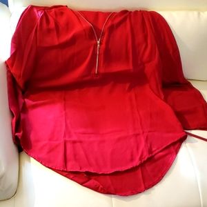 Ladies burgundy blouse